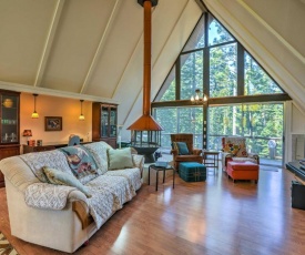 Gorgeous A-Frame Cabin with Deck - 1 Mi to Lake Tahoe