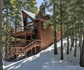 Modern Tahoe Donner Retreat with Deck and Grill!