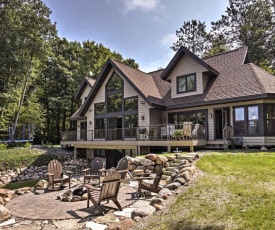 Lakefront Hayward Home with Fire Pit by Ski Trails!