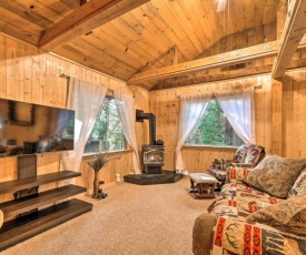 Cabin with Fire Pit Mins to Vineyards and Hiking!
