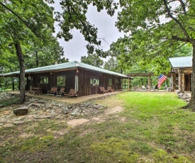 Pine Lodge Cabin on 450 Acres in Ozark Mountains