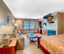 A210 - Studio Standard View Suite with Kitchenette and Cozy Fireplace!